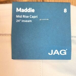 NWT Jag - Khaki Capris Size 8